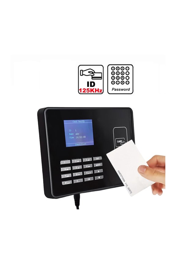Time Clock,Attendence Machine Proximity RFID IC NFC Card Time Attendance Machine Smart Card Clock System Employee Assistance ,Versatile Punching Options