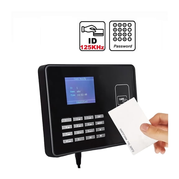 Time Clock,Attendence Machine Proximity RFID IC NFC Card Time Attendance Machine Smart Card Clock System Employee Assistance ,Versatile Punching Options