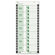 Time Clock Cards For Lathem Time 800p, One Side, 4 X 9, 100/pack | Bundle of 10 Packs