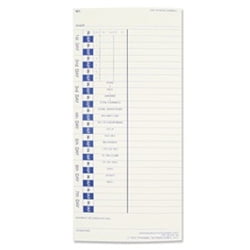Time Clock Cards For Pyramid Technologies 3000, One Side, 4 X 9, 100/pack | Bundle of 5 Packs