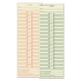 thumbnail image 1 of Time Clock Cards, Replacement For 10-100382/1950-9631, Two Sides, 3.5 X 10.5, 500/box | Bundle of 10 Boxes, 1 of 2