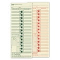 thumbnail image 1 of "Time Clock Cards, Replacement For Ch-107-2, Two Sides, 3.5 X 9, 500/box | Bundle of 2 Boxes", 1 of 2