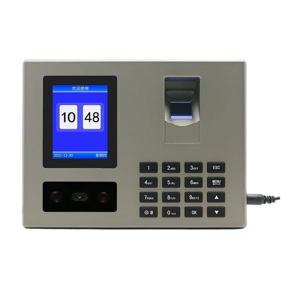 Time Clock,FA03 Attendance Machine Face Fingerprint Password Employee Check-in Device Recognition Apparatus Punch Card Equipment