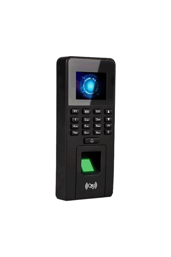Time Clock,RFID Fingerprint Recognition Time Attendance Machine Staff Sign-In Punch Card Machine Fingerprint Password Swipe Card ,Versatile Punching Options