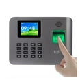 thumbnail image 1 of Time Clock,Time Machine 2.4Inch Fingerprint Time Attendance Machine Time Clock Employee Control Machine Electronic ,Easy to Install, 1 of 5