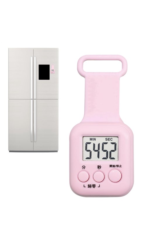 Time Counter,LED Digital Display Magnetic - Sports Stop Timer Keychain Decor,for Gym Kitchen Shower Cooking Yoga Teachers Athletes