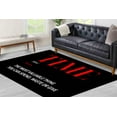 thumbnail image 1 of Time Definition Rugs, Time Rugs, Black and Red Rugs, Motivation Rug, Personalized Rug, Printed Rug, Hallway Rug, Gift Rug, Salon Rug, 5.2'x7.5' - 160x230 cm, 1 of 8