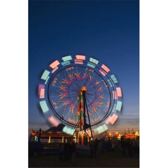 Time Delay Ferris Wheel Poster Print by Corey Hochachka - 11 x 17
