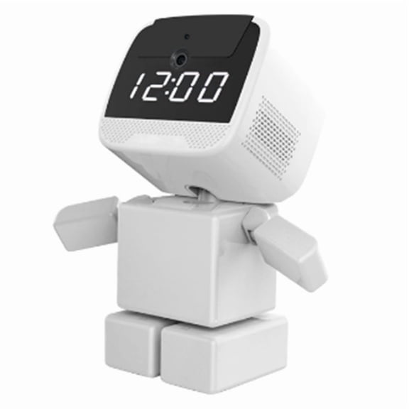 Time Display Wireless PTZ IP Camera Robot WIFI 360 Degree No Dead Angle Night Vision Smart HD Camera US Plug