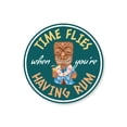 thumbnail image 1 of Time Flies When You're Having Rum Bar Aluminum Metal Decor Sign - 12" Round, 1 of 4