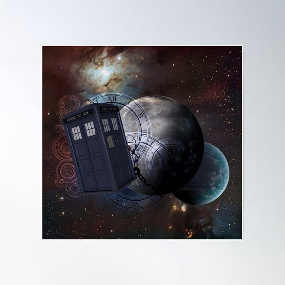 Time Flight 2 Poster Wall Art, Modern Wall Decor, 12x18 UNFRAMED