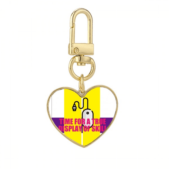 Time For A True Display Of S Gold Heart Keychain Metal Keyring Holder