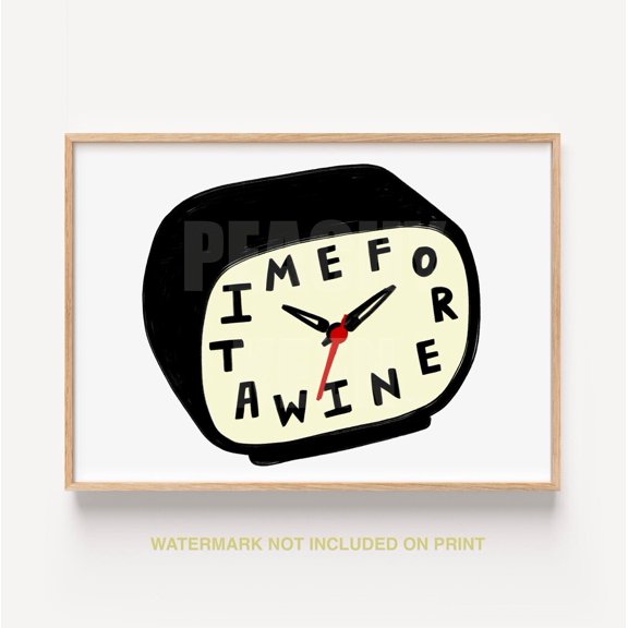 Time For A Wine Art Print ()