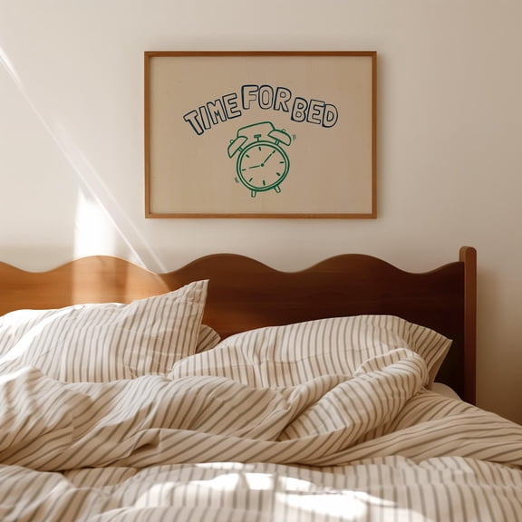 Time For Bed Hand Drawn Wall Art, Unframed Paper Print Size 8x12