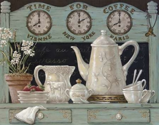 Time For Coffee Canvas Art - Janet Kruskamp (22 x 28)