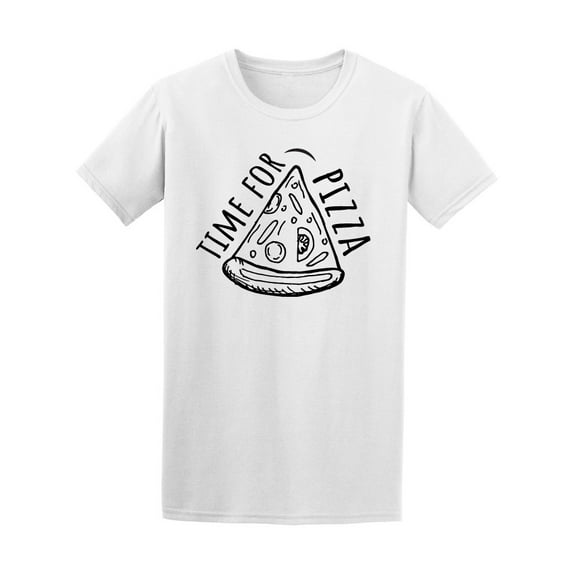 Time For Pizza, Food Lovers T-Shirt Men -Image by Shutterstock, Male 3X-Large