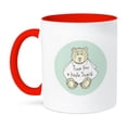 thumbnail image 1 of 3dRose, Time For a Little Snack- Baby Bear Wearing Bib, 15oz Two-Tone Red Mug, 1 of 3