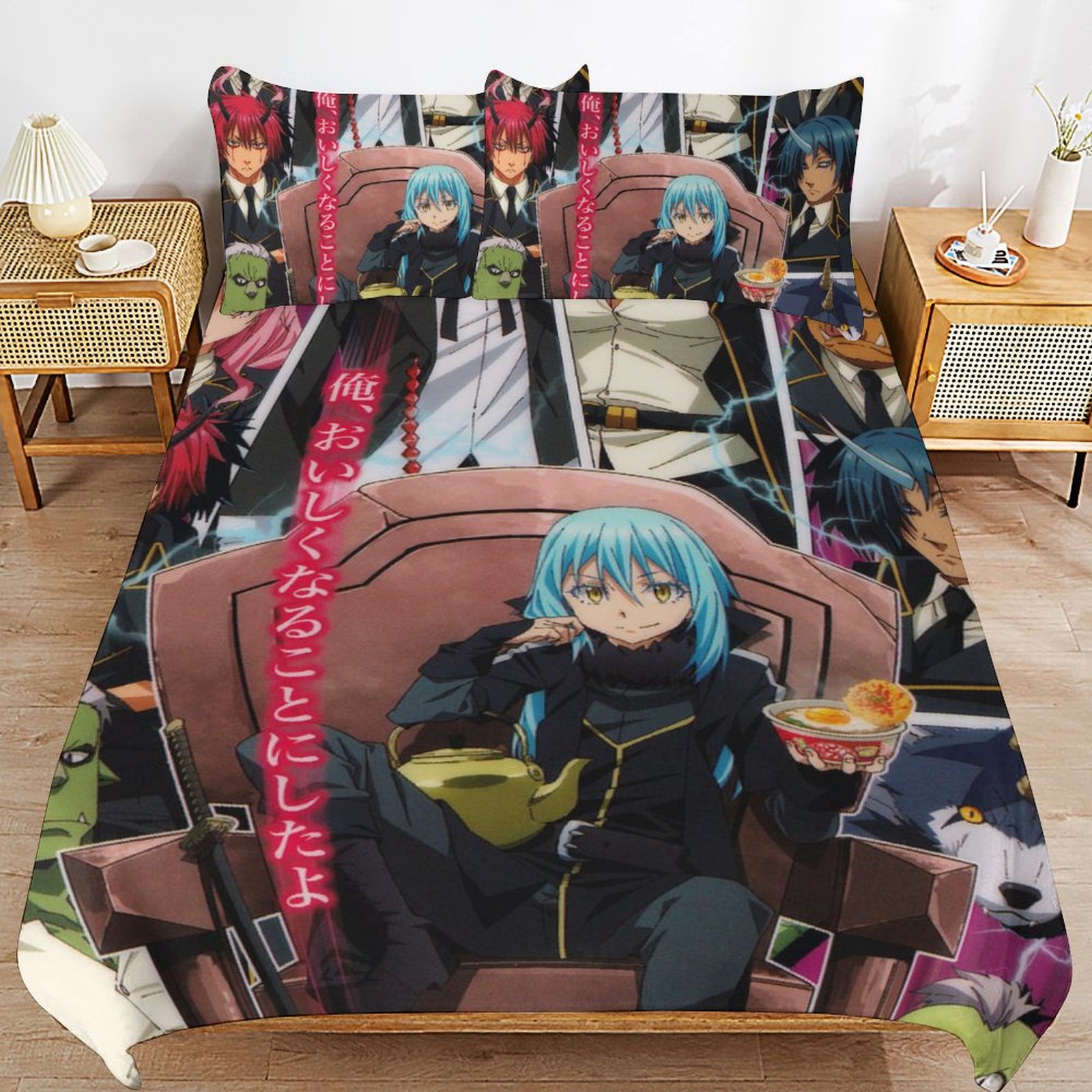 I Got Reincarnated As A Slime 3 Piece Anime Comforter Bedding 1 Set