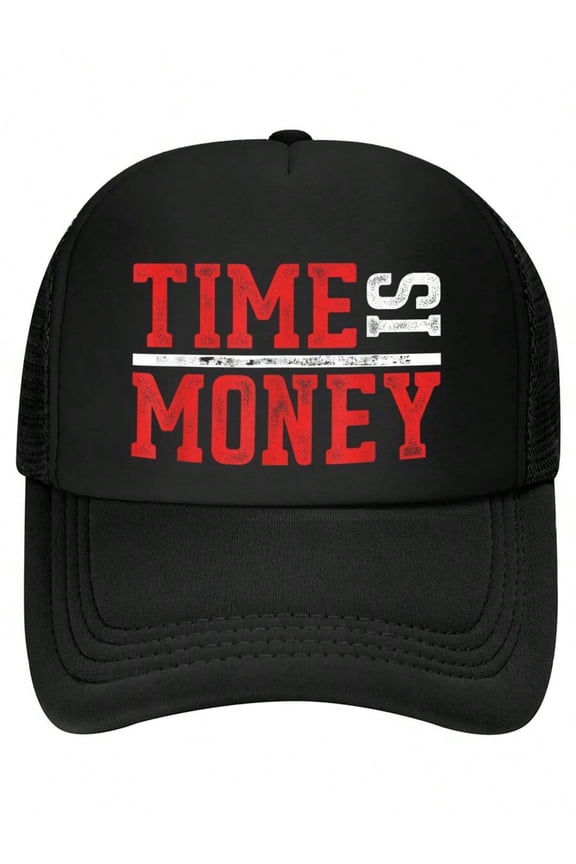 Time Is Money Funny MEN WOMEN Baseball Cap Funny Humor Graphic Novelty Gift HAT