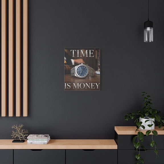 Time Is Money Watch Wall Art Print, Unframed Paper Poster 8x10in