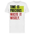 thumbnail image 1 of Time Is Precious T-Shirt Men -Image by Shutterstock, Male x-Large, 1 of 2
