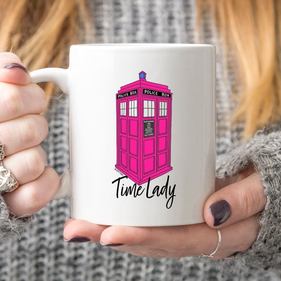 Time Lady Mug Dr Who Pastiche Parody SciFi Gift
