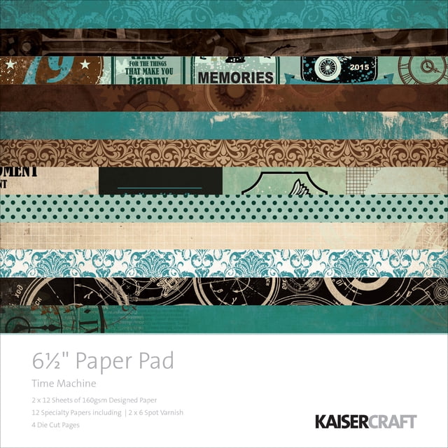 Kaiser Craft Time Machine Collection Paper Pad - Walmart.com