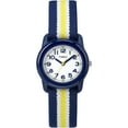 thumbnail image 1 of Time Machine by TIMEX 29mm Elastic Band Wristwatch, Blue/Yellow, 1 of 2