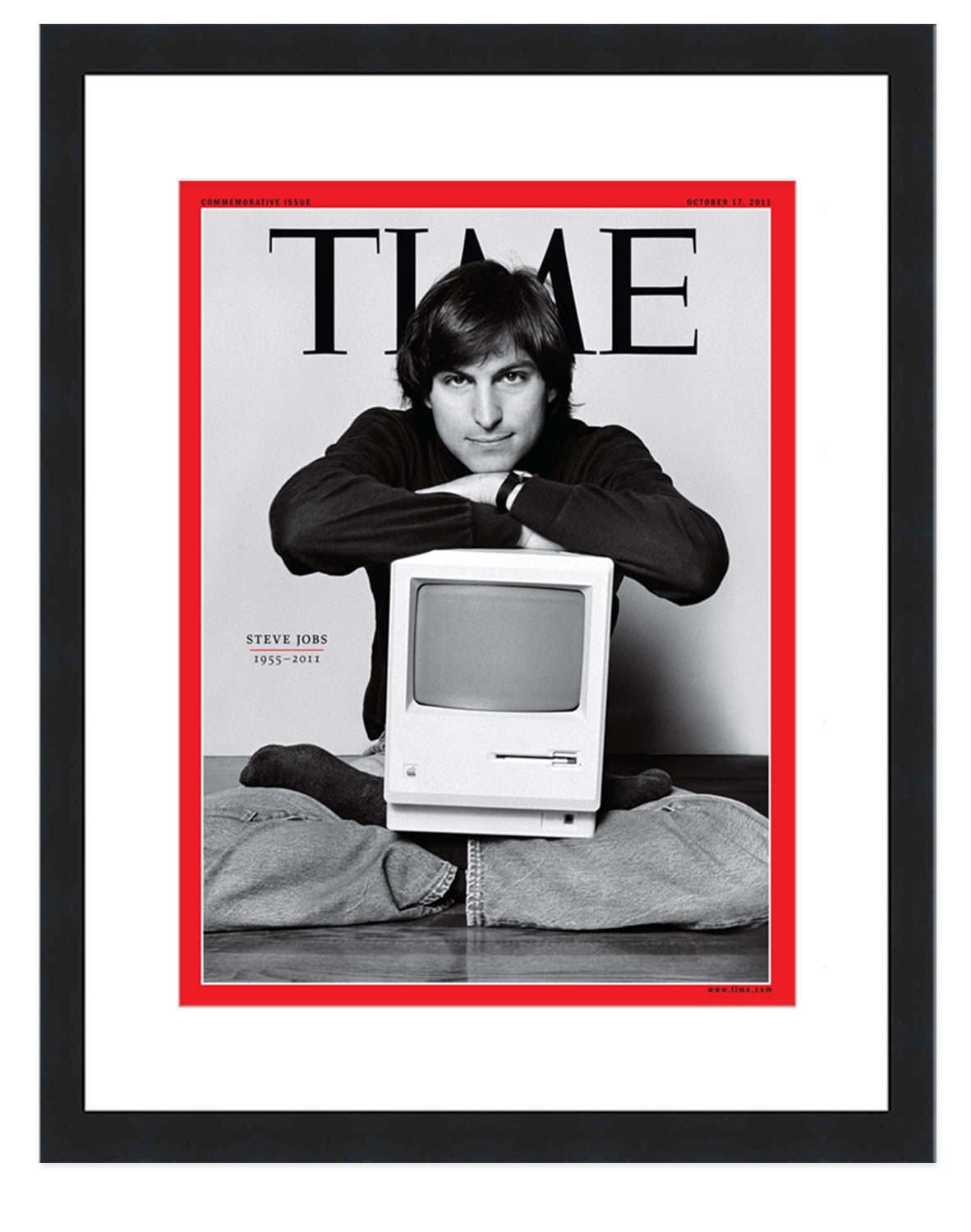 Classy UV Resistant Acrylic Display Frame for Time Magazine with Mat