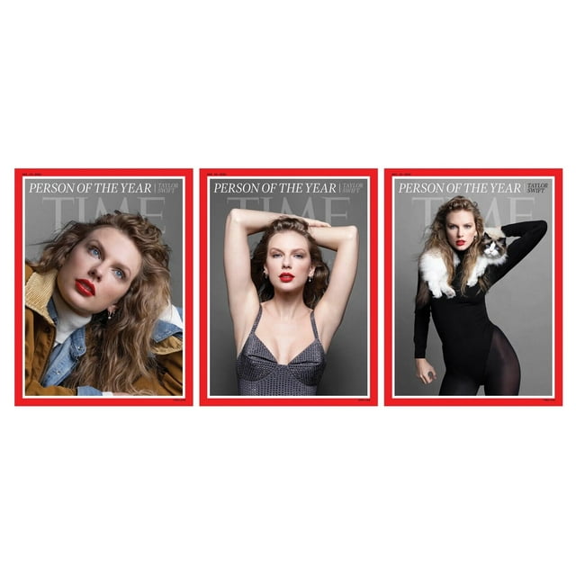 Time Magazine Person of the Year Taylor Swift Complete 3 Set Cover
