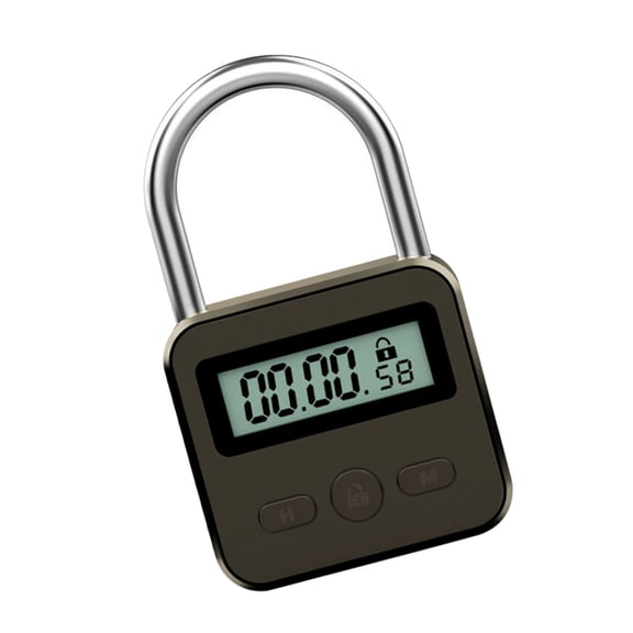 Time Management Metal LCD Display Travel Electronic Timer Padlock Anti-addiction Electronic Easy to Setups