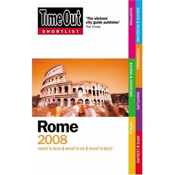 Pre-Owned Time Out Shortlist Rome 2008 Paperback