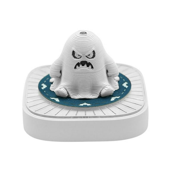 Time Piece Calendar 2026, 3D Calendar Memo Pad 3d Ghost DIY Art Memo Pad with Lights, Tear Away Carving Sticky Post Craft Paper Sculpture for Home Office Desktop Decor
