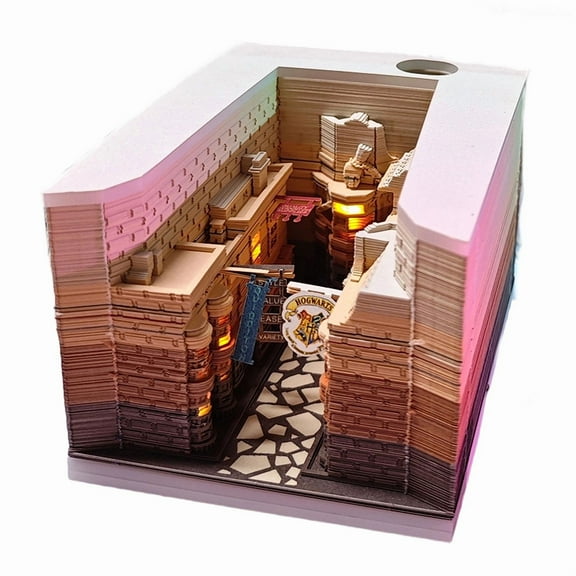 Time Piece Calendar 2026 Desk Calendar With LED Light 3D Tear-away Calendar Paper Carving Art Pad Notepad Gift For Christma