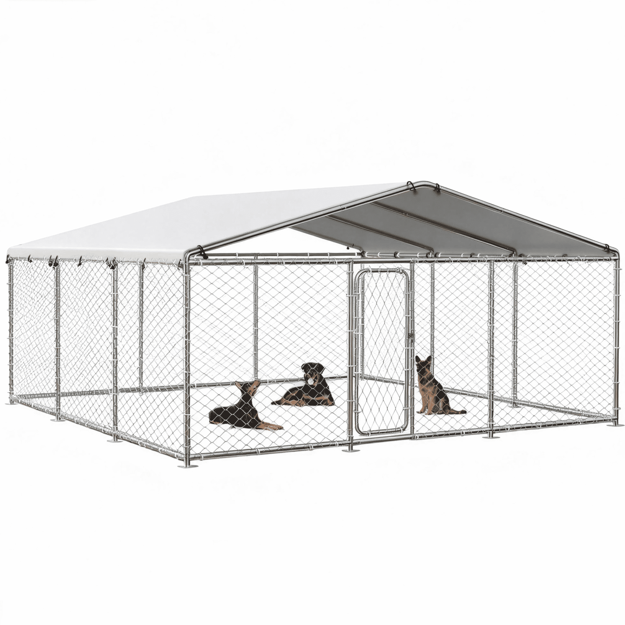 TIME RAY 15x15 ft Outdoor Dog Kennel,Outside Heavy Duty Dog