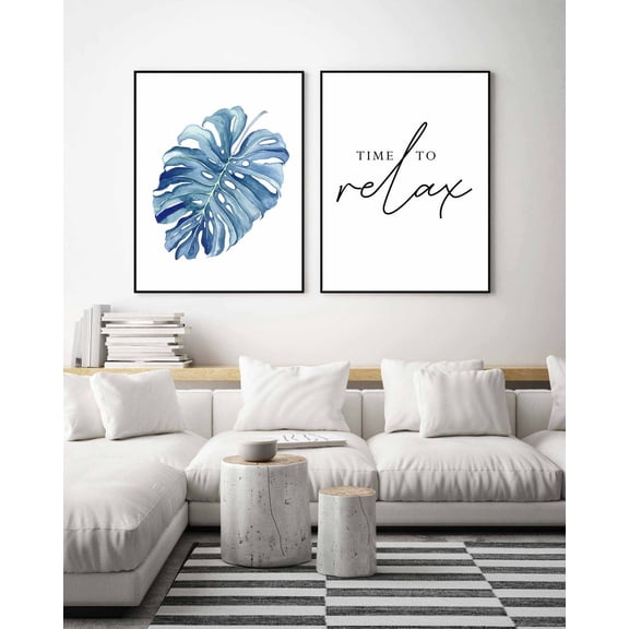 Time to Relax, Relax Print, Relax Sign, Printable Wall Art, Prints, Bathroom Prints, Palm Decor, Quote Prints, Home Printables, Bathroom Art Poster Printed Poster, Poster Only