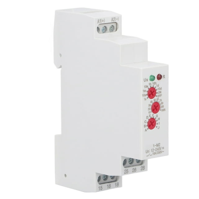 Time Relay Multifunctional Normally Open DIN Rail Delay Timer Switch AC
