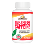 Time-Release Caffeine Herbal Supplement by Rise-N-Shine 40 Count
