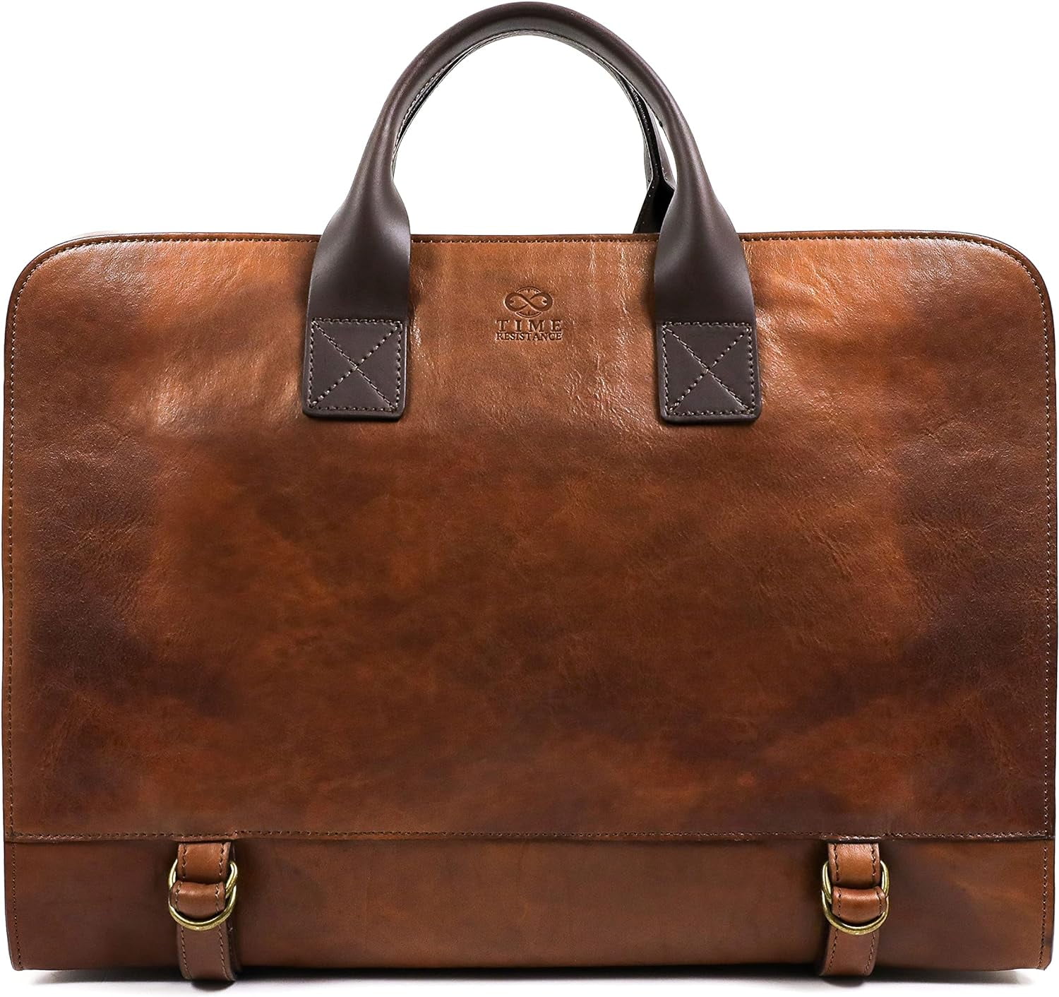 Time Resistance Full-Grain Leather Sling Bag – Italian Made, Adjustable Strap, Chest Bag For Men & Women