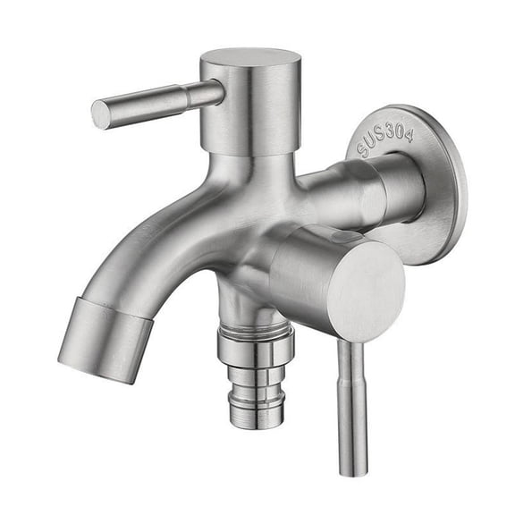 Time Saving Double Tap 1/2 Inch Dual Spout Garden Tap for Multiple Uses