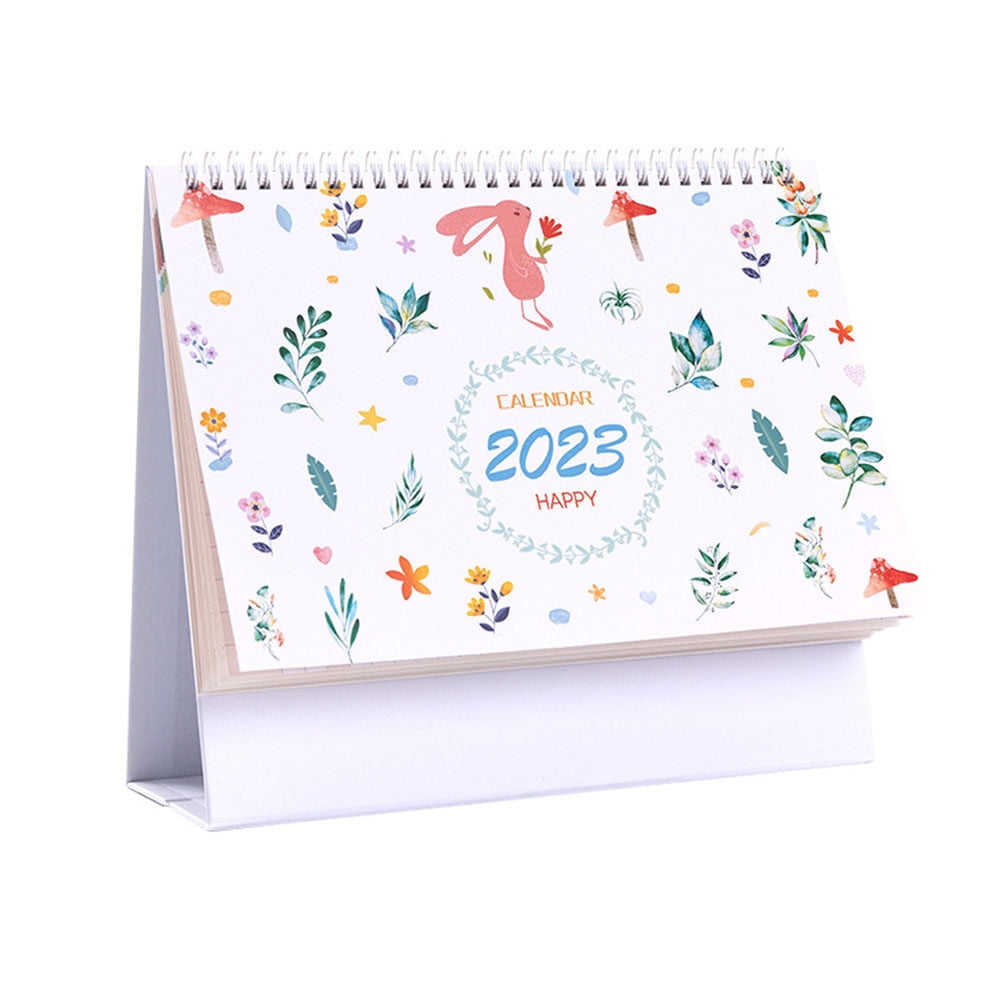 Time schedule calendar standing flipped calendar tabletop calendar for