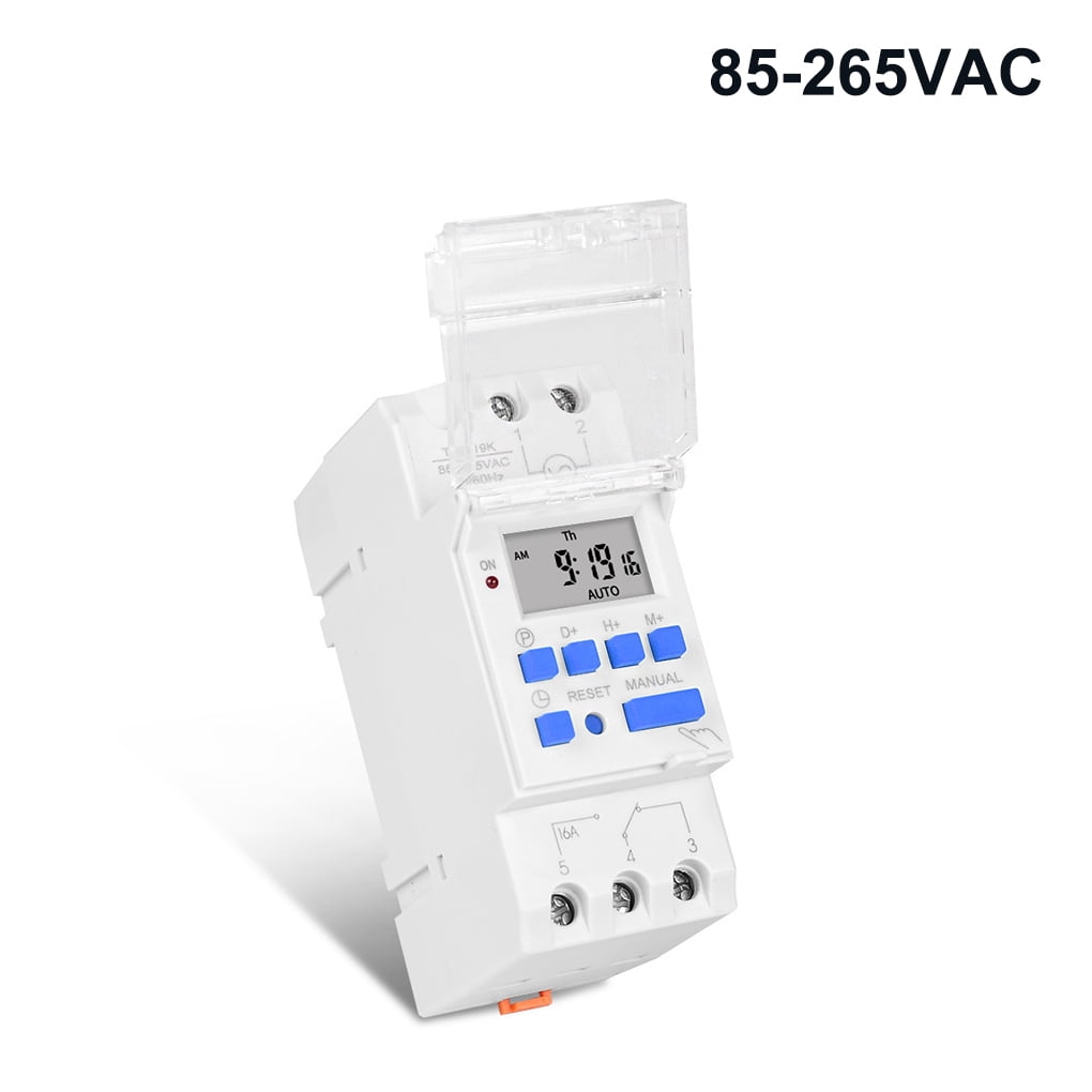 Time Switch Programmable Weekly Industrial LCD Relay Timer Countdown