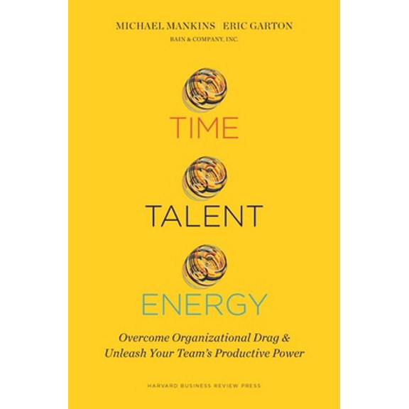Pre-Owned Time, Talent, Energy: Overcome Organizational Drag and Unleash Your Team s Productive Power, 9781633691766, 1633691764, Hardcover,