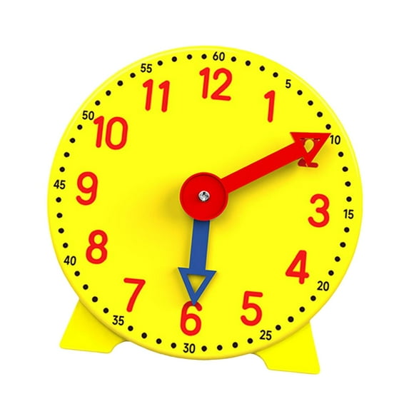 Time Teaching Clock Learning Clock Model Toy with a 10cm Compact Design for Toddlers and Children Learning Time