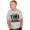 thumbnail image 1 of Time Think Cute Optimistic Gym Crewneck T Shirts Boy Girl Teen Brisco Brands L, 1 of 5