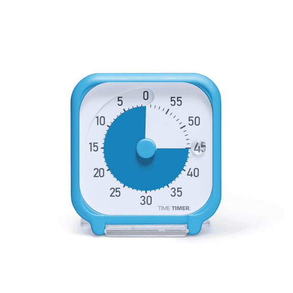 Time Timer 3" Visual Timer – 60-Minute Quiet Portable Countdown&nbsp;Timer for Kids – (Blue & White)
