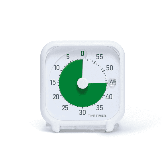 Time Timer 3" Visual Timer – 60-Minute Quiet Portable Countdown&nbsp;Timer for Kids – (Green & White)