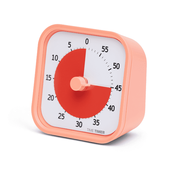 Time Timer MOD Home Edition — 60 Minute Kids Visual Timer Study Tool (Dreamsicle Orange)