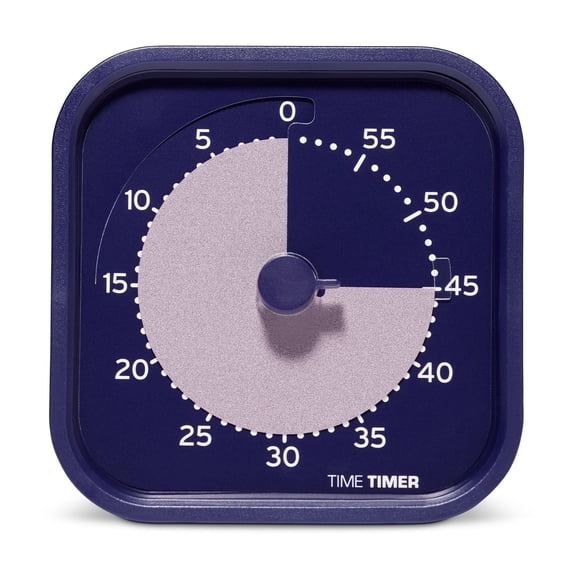 Time Timer, Visual Timer, 60 Minute, Home Edition Metallic Indigo ...