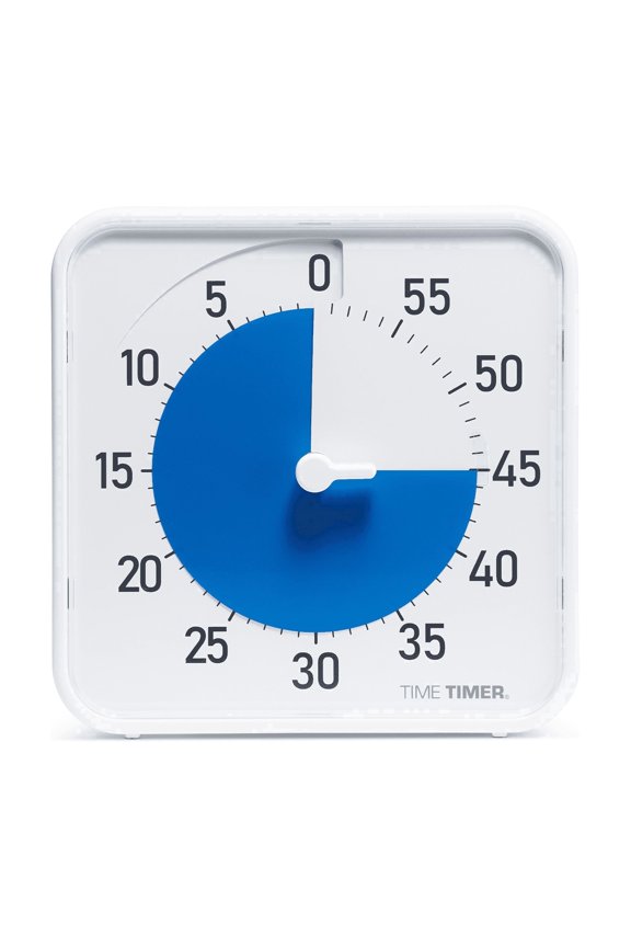 Original 8" Visual Countdown Timer – Medium 60-Minute Classroom Visual Timer (Blue & White)